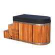 Cedar cladding and steps