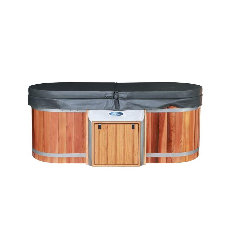 Pocket Rocket Electric oval cedar bath with insulated cover